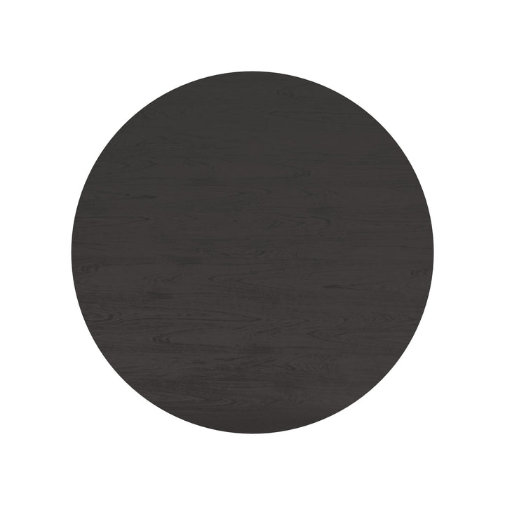 KALLA 68" ROUND DINING TABLE - CHARCOAL - UPPER VIEW 