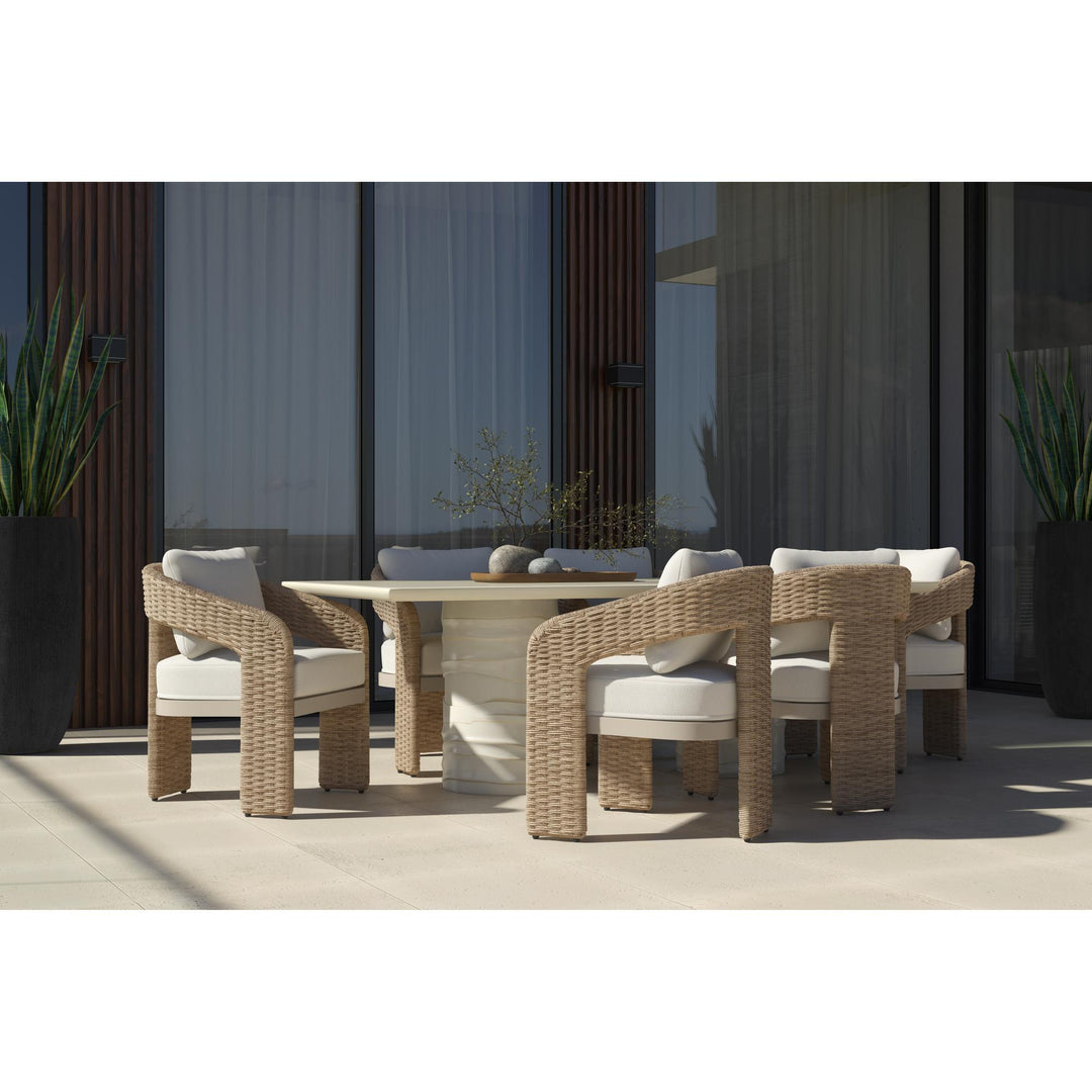 ALANYA 84" RECTANGULAR DINING TABLE - SUMMER SAND