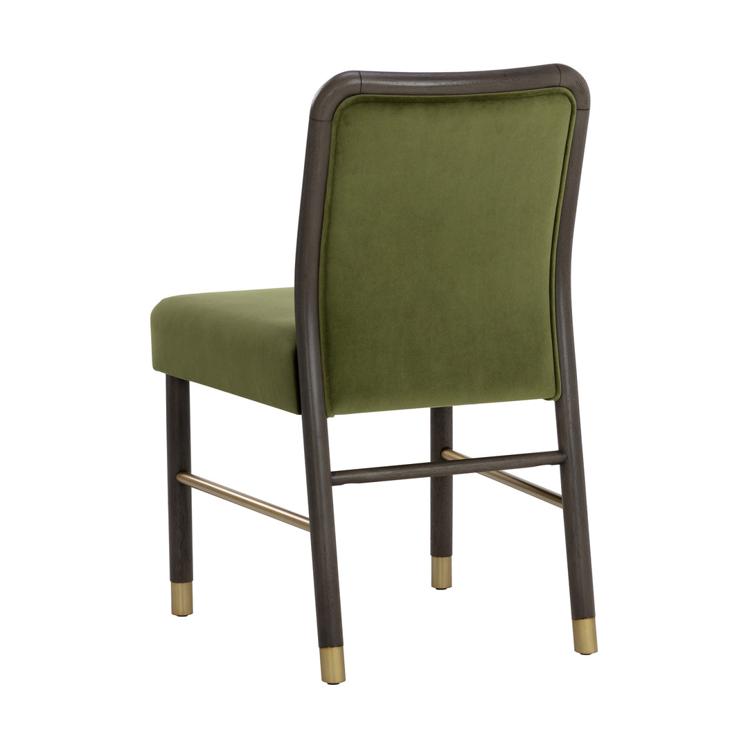 JENO DINING CHAIR - MEG OLIVE - Back View