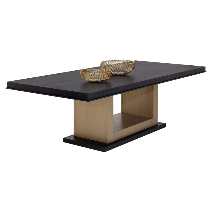 JUDSON 100" DINING TABLE - BLACK - SHOWCASE VIEW