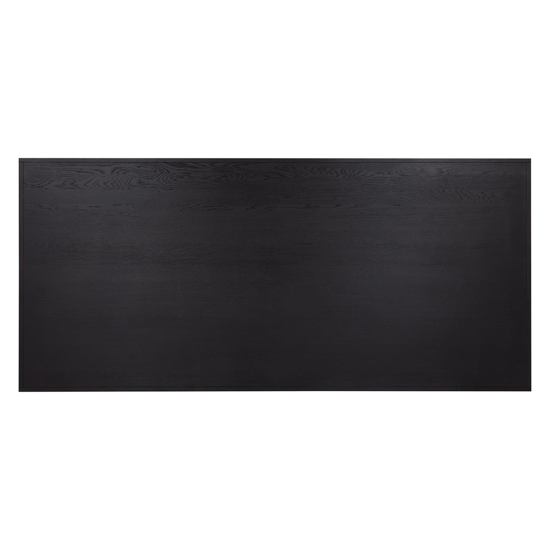 JUDSON 100" DINING TABLE - BLACK - TOP VIEW