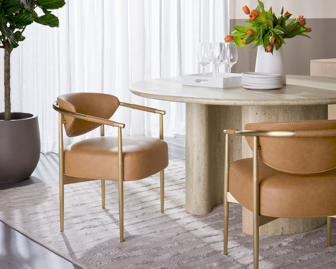 HELOISE DINING ARMCHAIR - MILLIKEN COGNAC - Room View