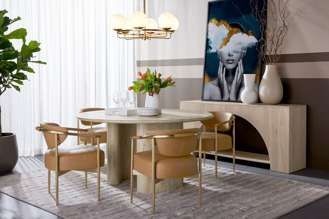 HELOISE DINING ARMCHAIR - MILLIKEN COGNAC - Room View