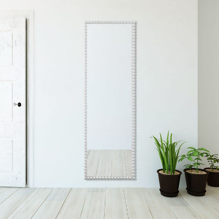 SERNA SATIN WHITE DRESSING MIRROR