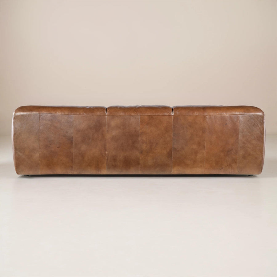 FLEETWOOD VINTAGE LEATHER 3-SEAT SOFA