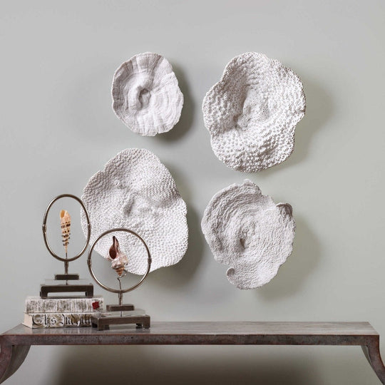 ANTIQUE WHITE SEA CORAL | SET OF 4