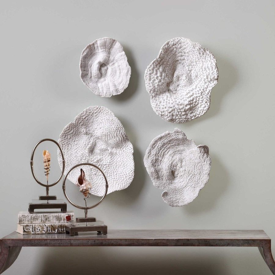 ANTIQUE WHITE SEA CORAL | SET OF 4