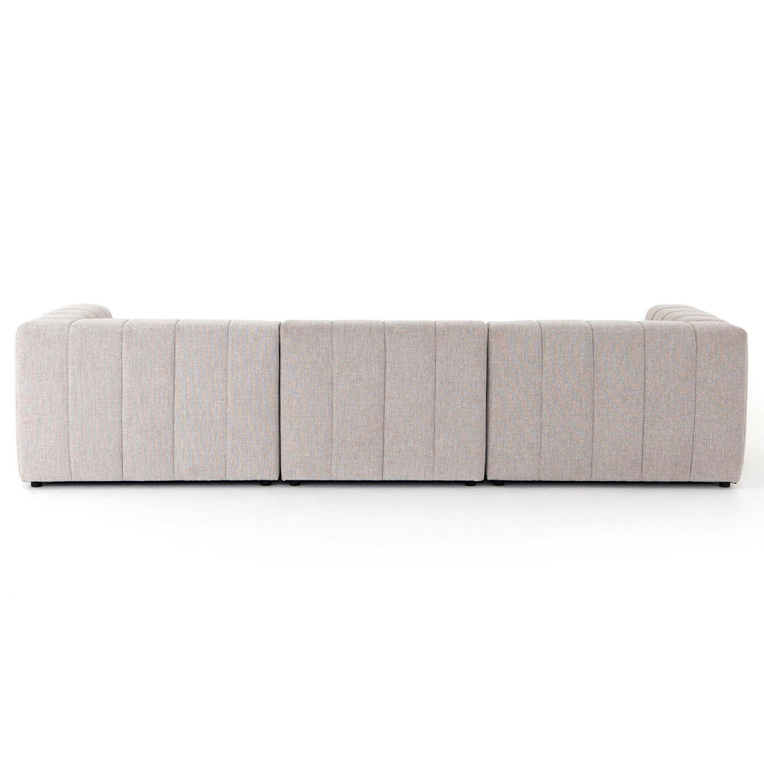 LANGHAM CHANNELED 3-PIECE SECTIONAL SOFA