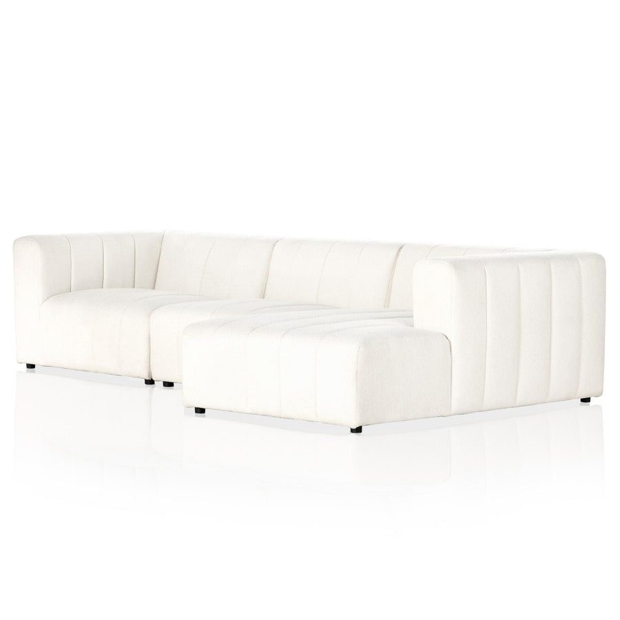 LANGHAM CHANNELED 3-PIECE SECTIONAL SOFA