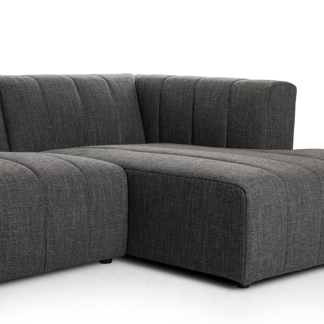 LANGHAM CHANNELED 3-PIECE SECTIONAL SOFA