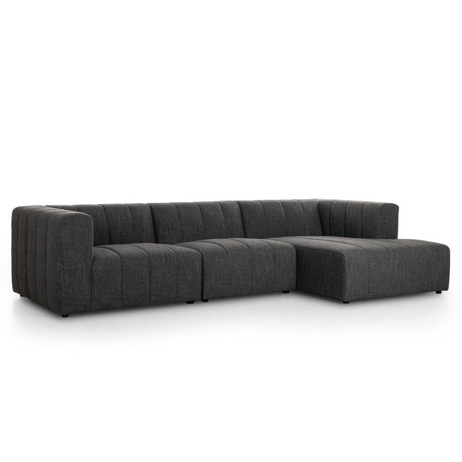 LANGHAM CHANNELED 3-PIECE SECTIONAL SOFA