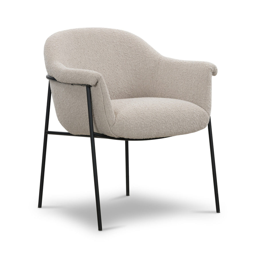 SUERTE BOUCLE UPHOLSTERED DINING CHAIR