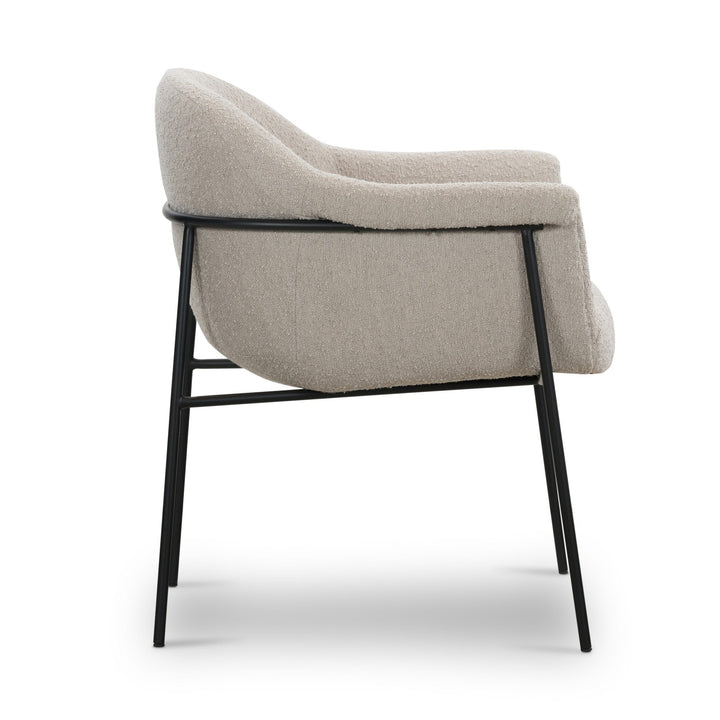 SUERTE BOUCLE UPHOLSTERED DINING CHAIR