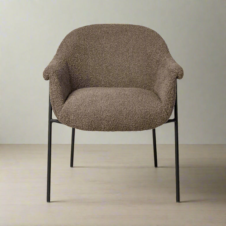 SUERTE BOUCLE UPHOLSTERED DINING CHAIR