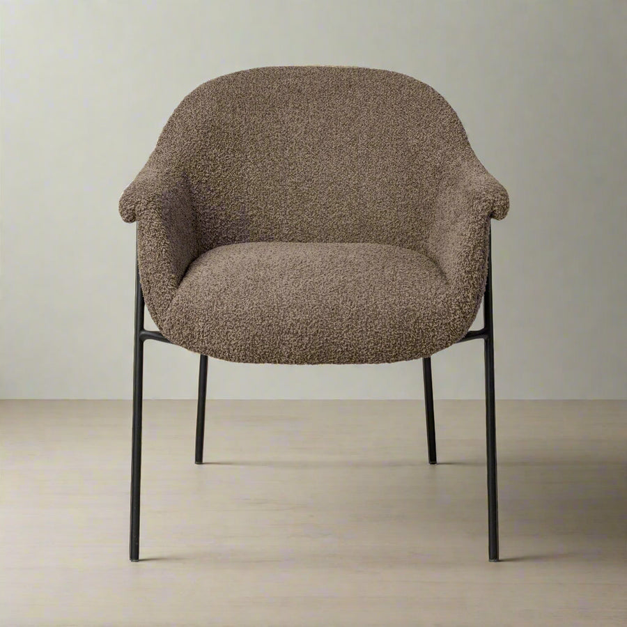 SUERTE BOUCLE UPHOLSTERED DINING CHAIR