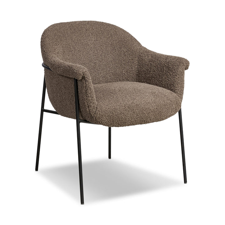 SUERTE BOUCLE UPHOLSTERED DINING CHAIR