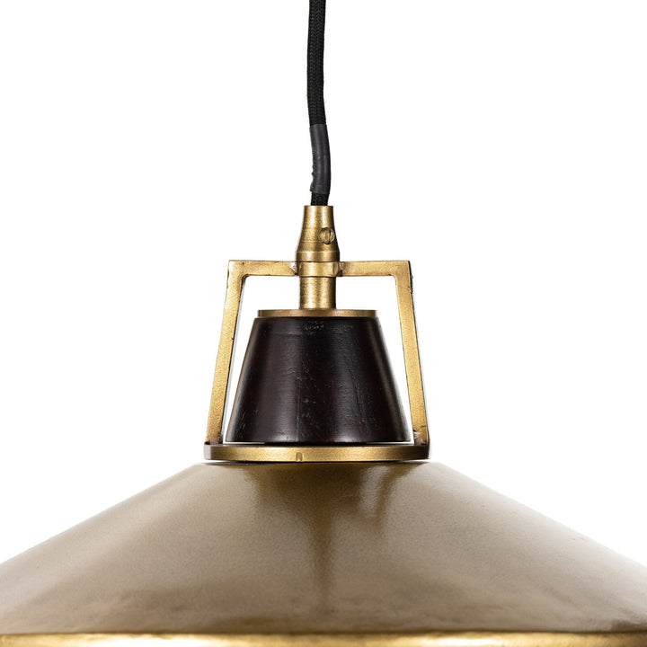 NOVAK 13.5" BRASS PENDANT