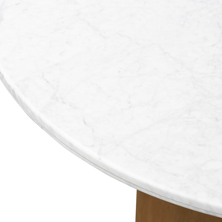 PILO 48"RD MARBLE TOP DINING TABLE