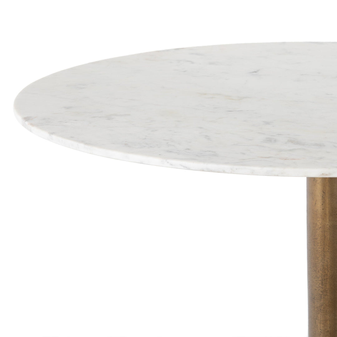 HELEN 42"RD MARBLE TOP BISTRO TABLE