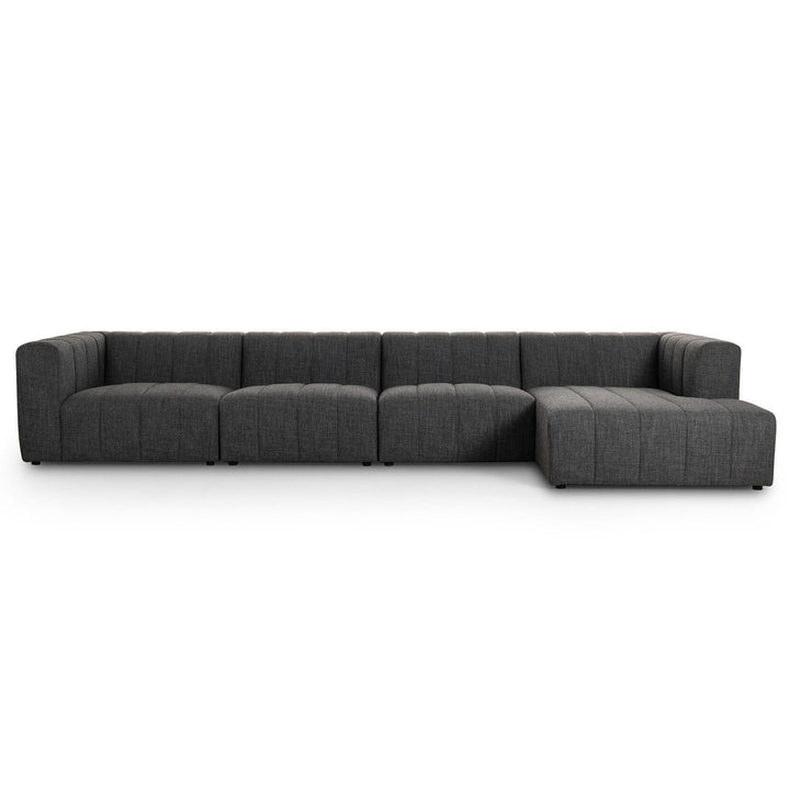 LANGHAM CHANNELED 4-PIECE SECTIONAL SOFA