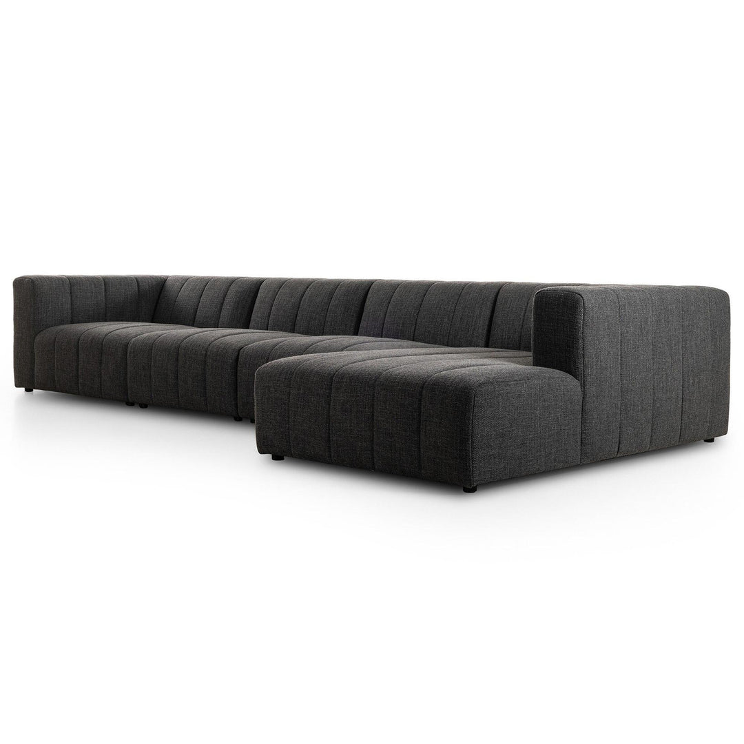 LANGHAM CHANNELED 4-PIECE SECTIONAL SOFA