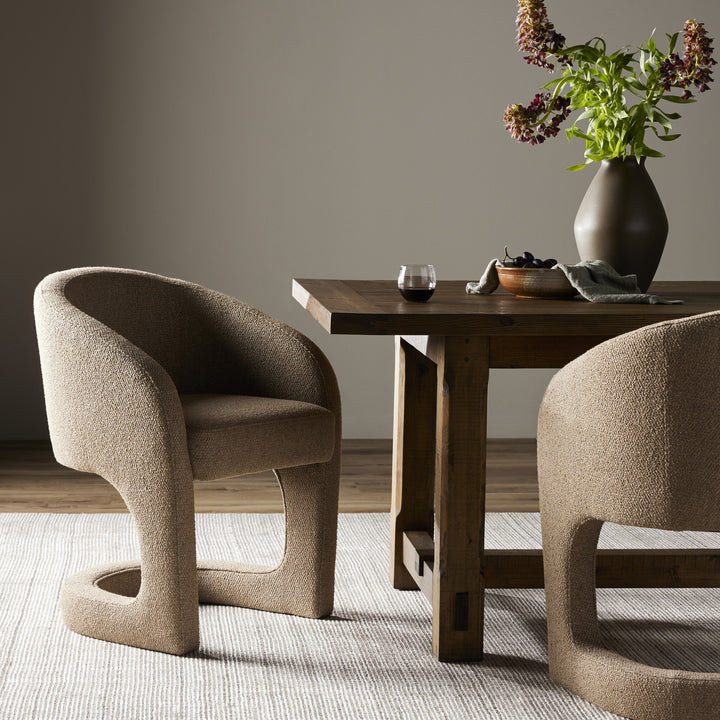 REYNOLD UPHOLSTERED DINING ARMCHAIR