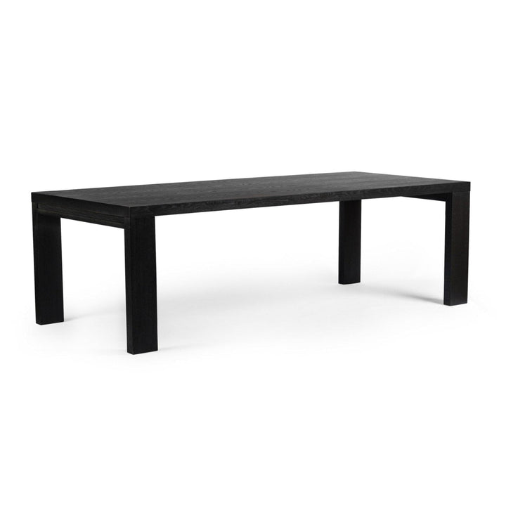 MILLIE  DRIFTED MATTE BLACK DINING TABLE