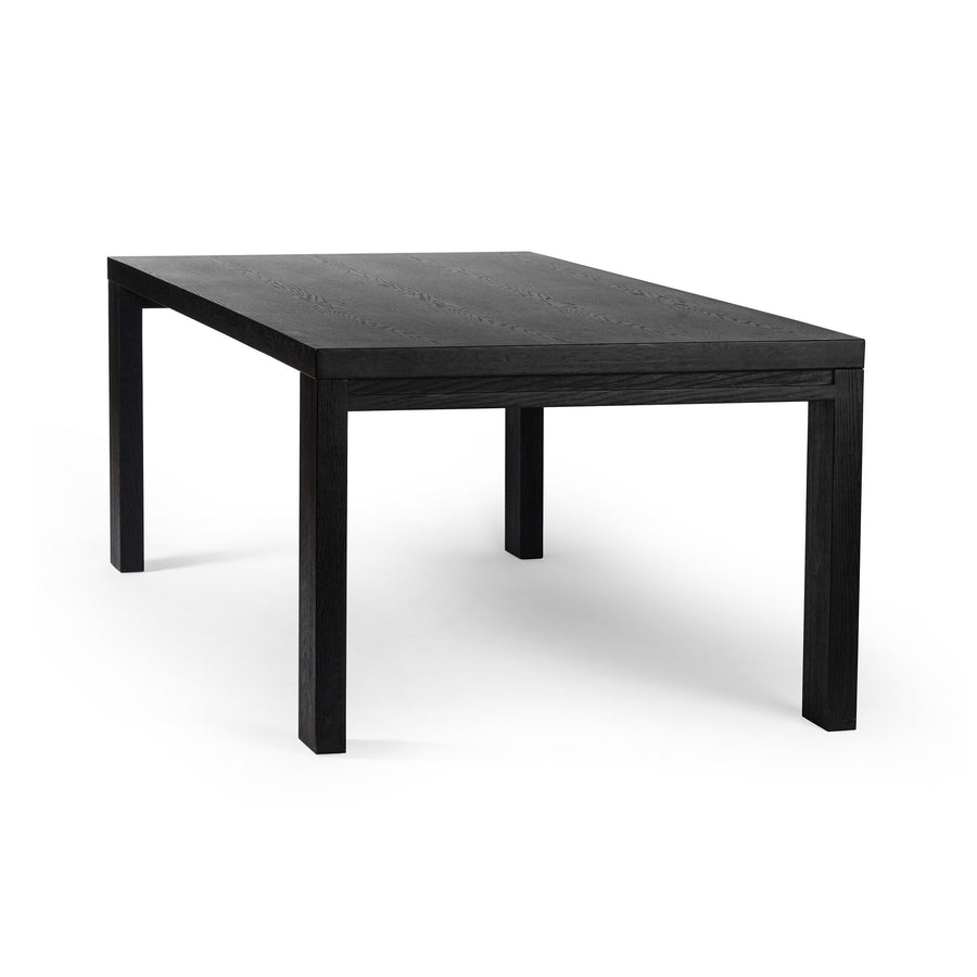 MILLIE  DRIFTED MATTE BLACK DINING TABLE