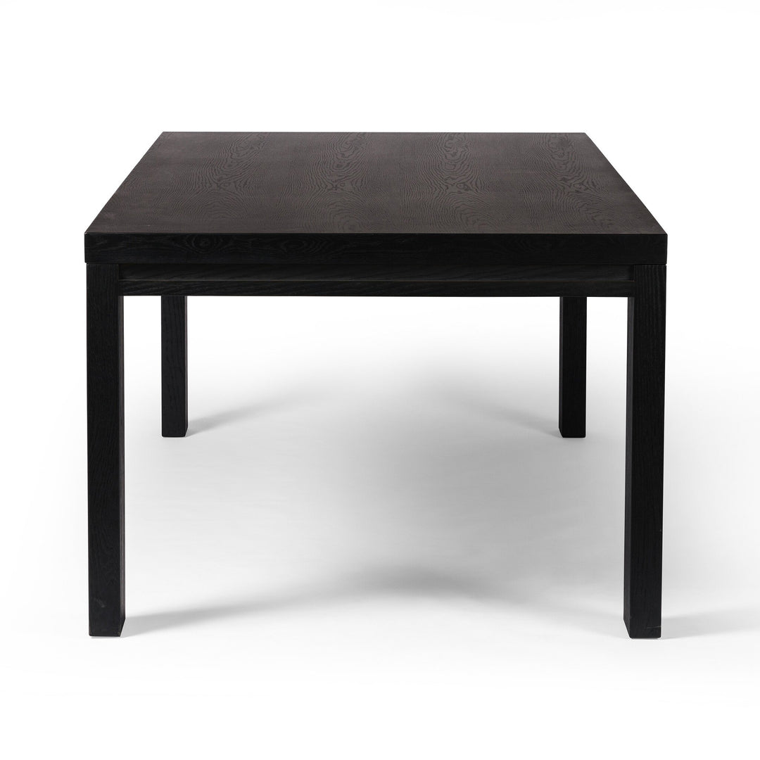 MILLIE  DRIFTED MATTE BLACK DINING TABLE