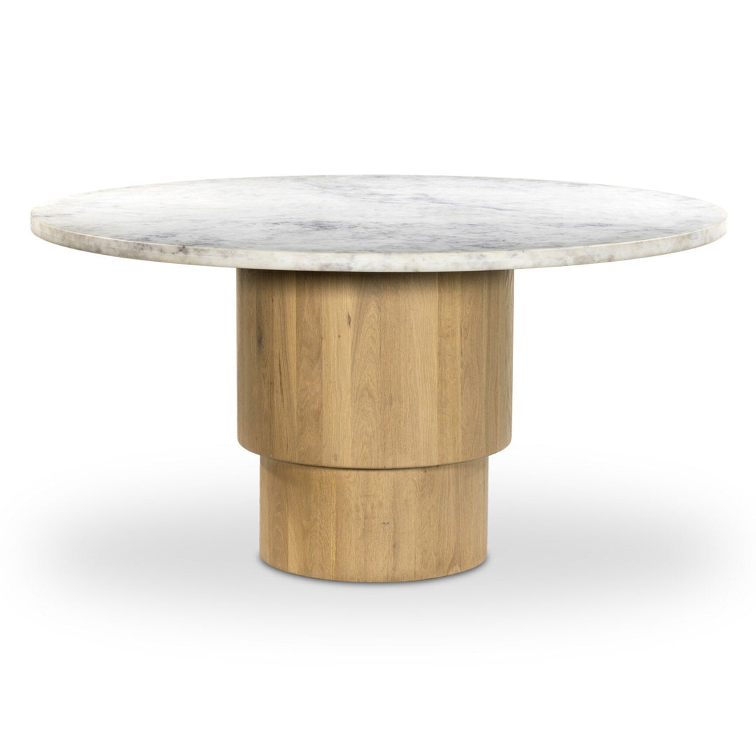 MARIAH 60"RD MARBLE TOP DINING TABLE