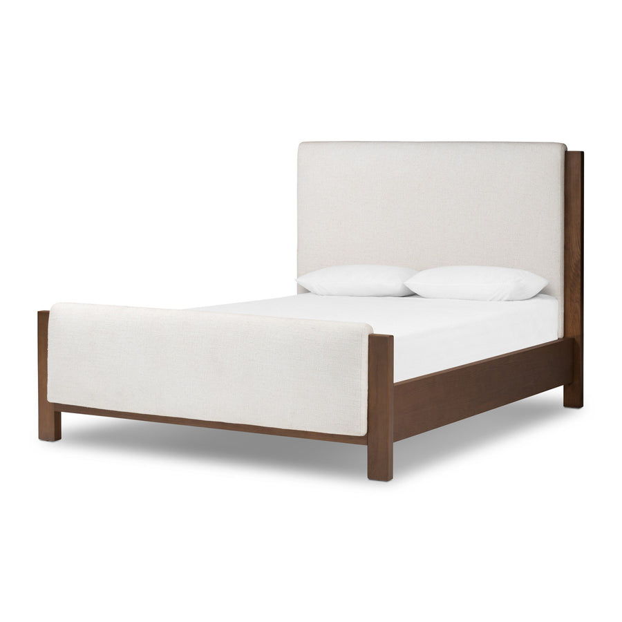 WILLEM OMARI NATURAL BOUCLE UPHOLSTERED BED