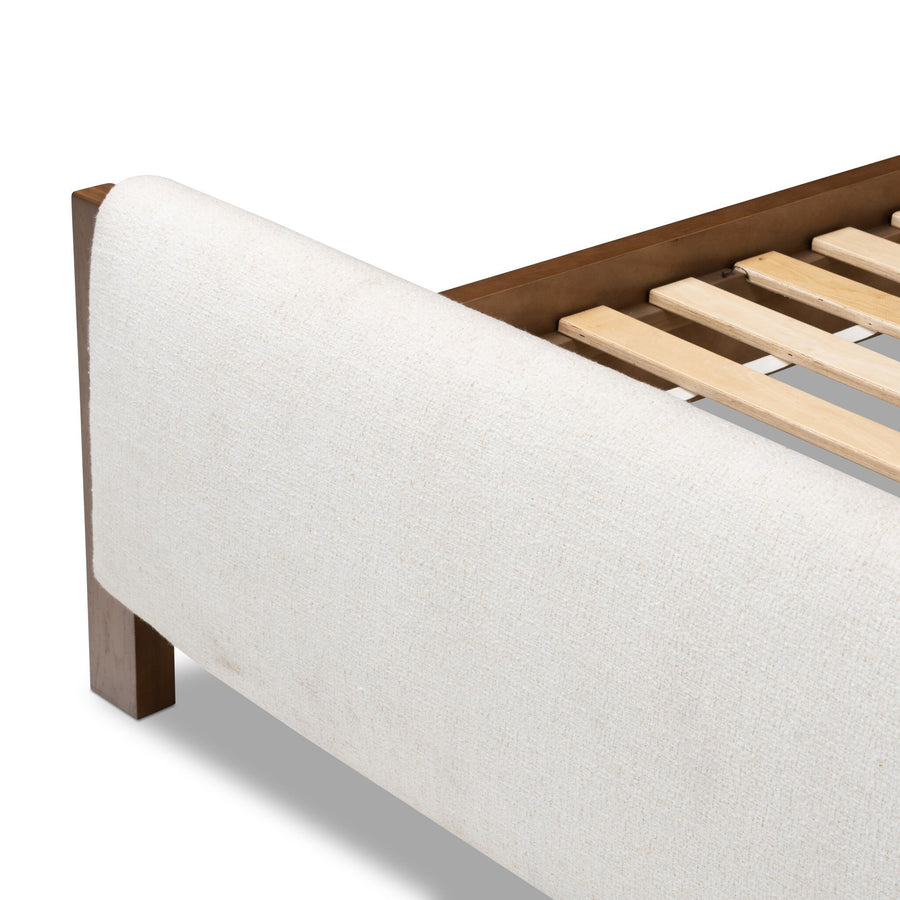 WILLEM OMARI NATURAL BOUCLE UPHOLSTERED BED