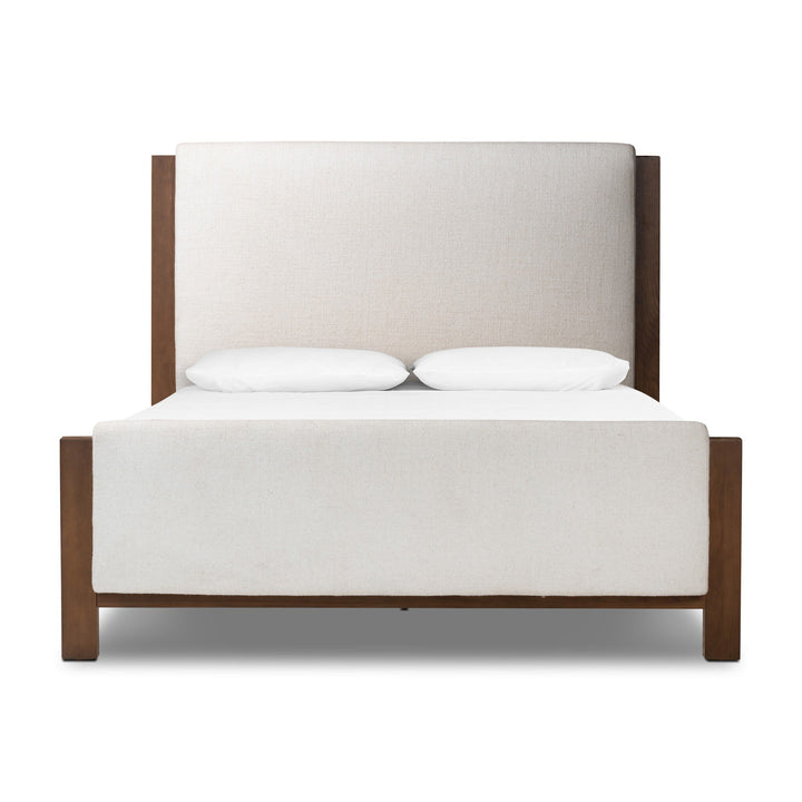 WILLEM OMARI NATURAL BOUCLE UPHOLSTERED BED