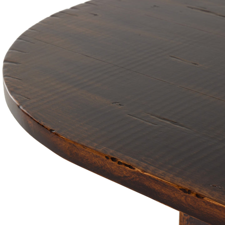 OVILLA DISTRESSED WALNUT DINING TABLE