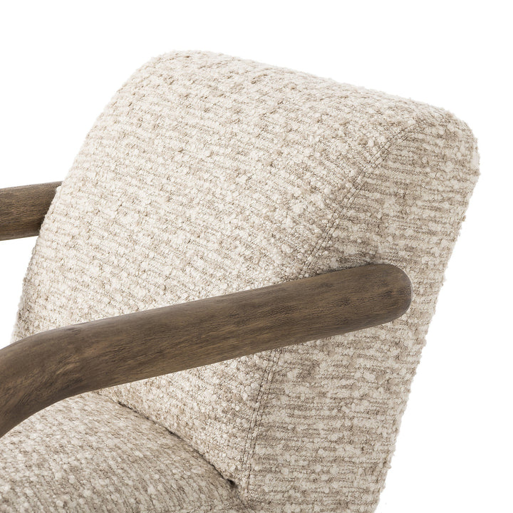 ANISTON BOUCLE UPHOLSTERED ARM CHAIR