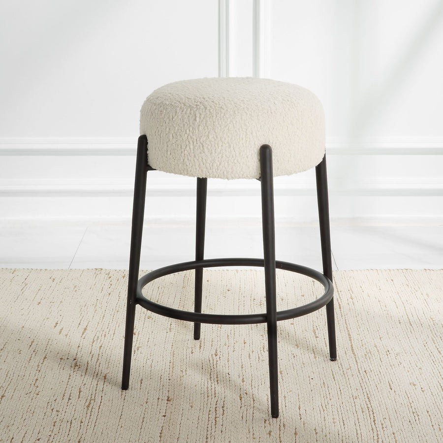 ARLES SHEARLING COUNTER STOOL