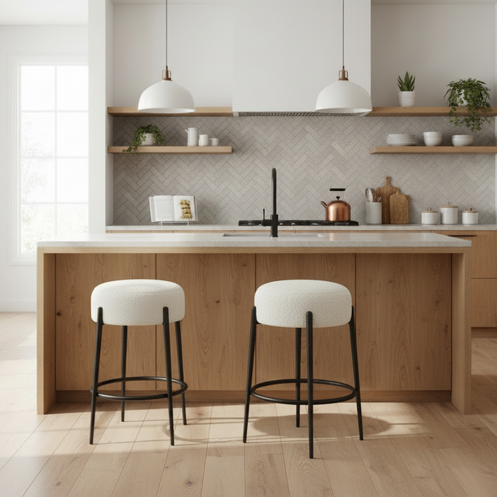 ARLES SHEARLING COUNTER STOOL