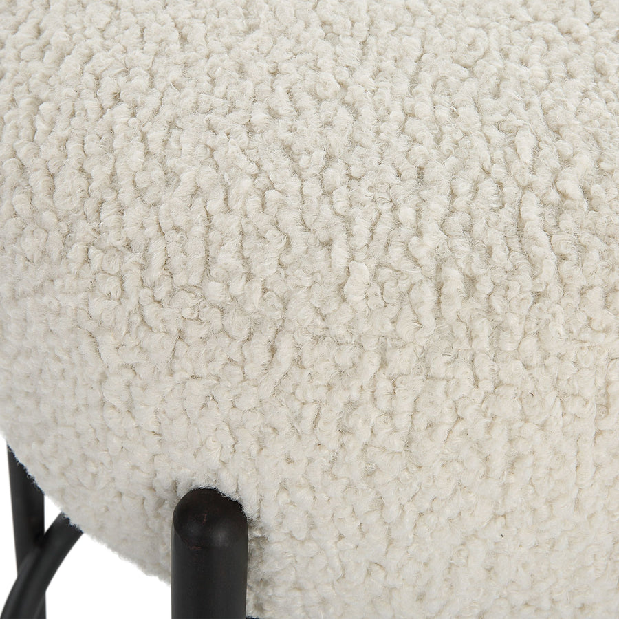 ARLES SHEARLING COUNTER STOOL