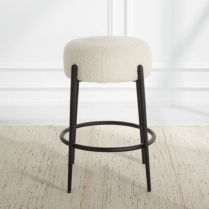 ARLES SHEARLING COUNTER STOOL