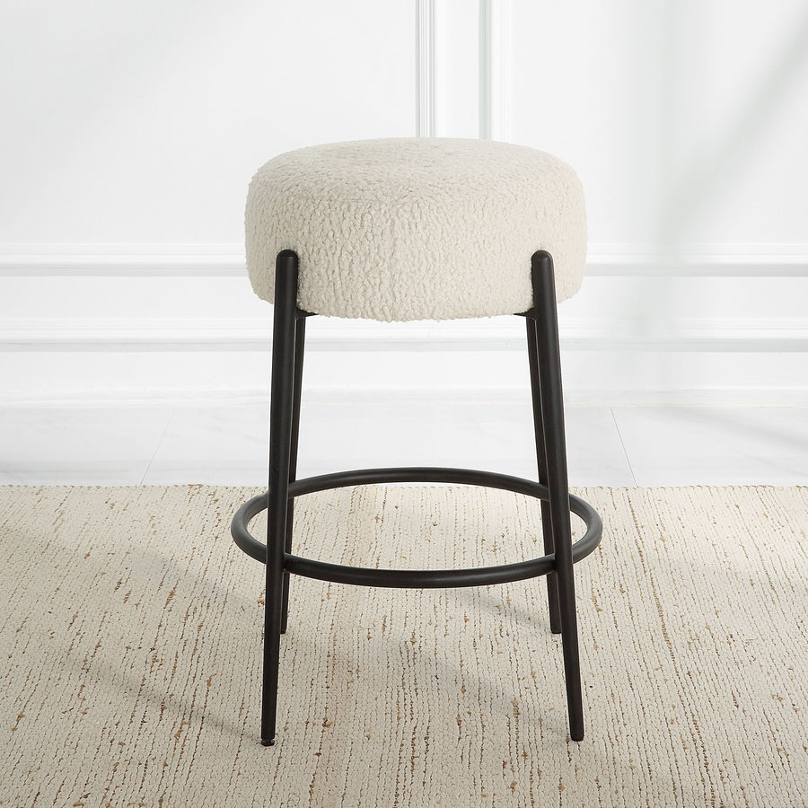 ARLES SHEARLING COUNTER STOOL