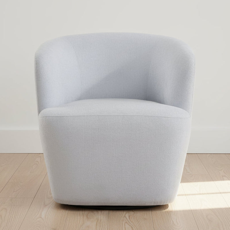 MIST BLUE BARREL SWIVEL CHAIR