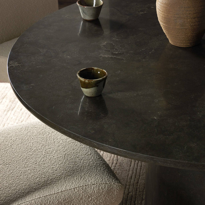 DIYA 60"RD BLUESTONE DINING TABLE