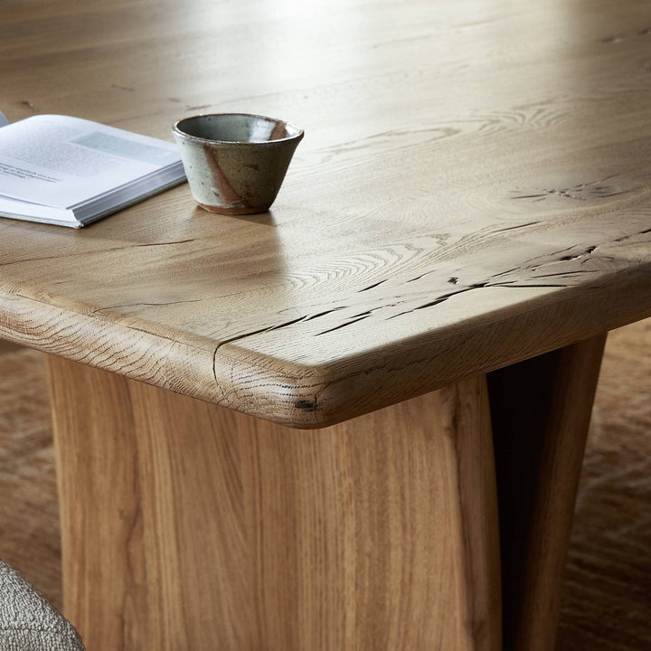 MARCON NATURAL RECLAIMED FRENCH OAK DINING TABLE