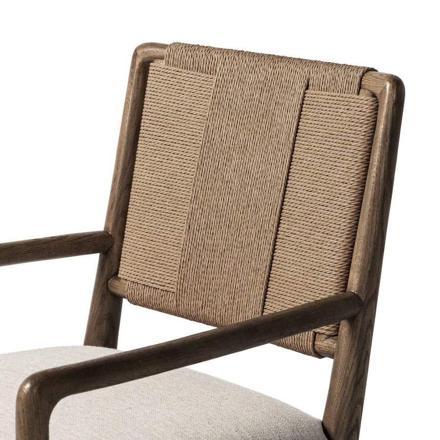 ROTHLER DINING ARMCHAIR: ALCALA WHEAT