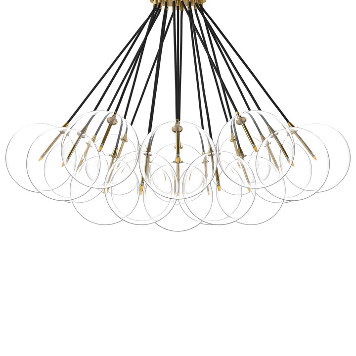 CLOUD GLASS GLOBE 19 LT. CHANDELIER