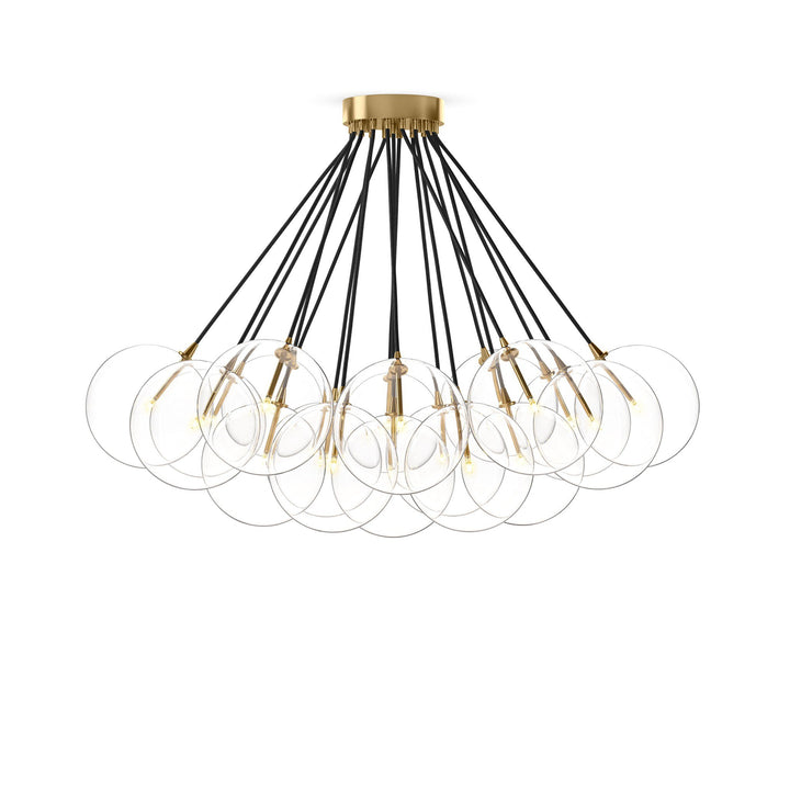 CLOUD GLASS GLOBE 19 LT. CHANDELIER