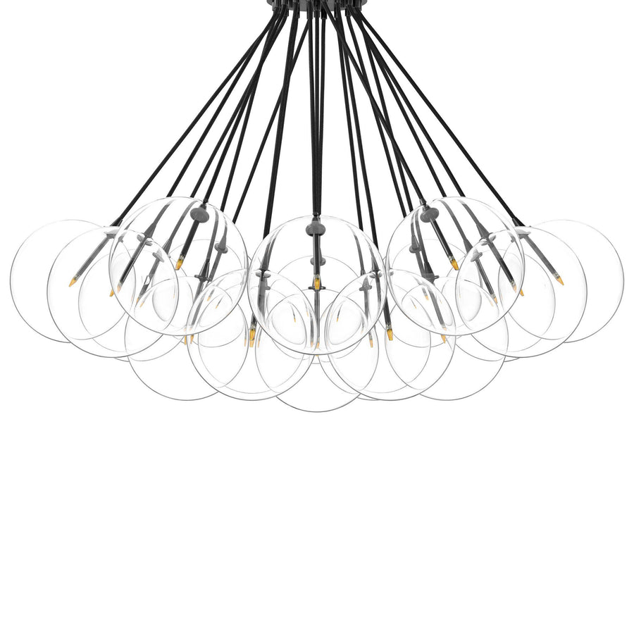 CLOUD GLASS GLOBE 19 LT. CHANDELIER