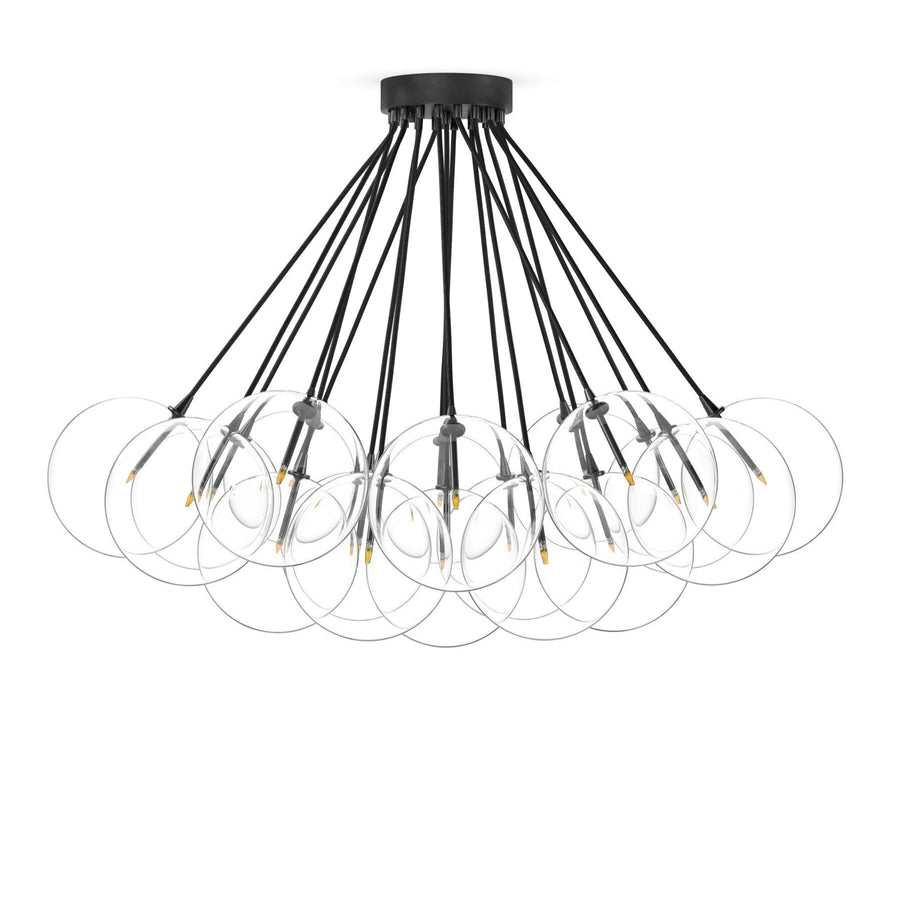 CLOUD GLASS GLOBE 19 LT. CHANDELIER