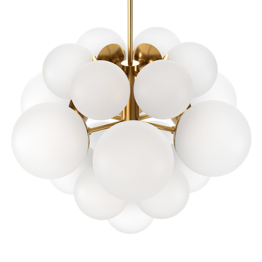 NOVA 27" OPAL GLASS CHANDELIER