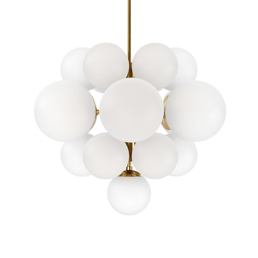 NOVA 27" OPAL GLASS CHANDELIER